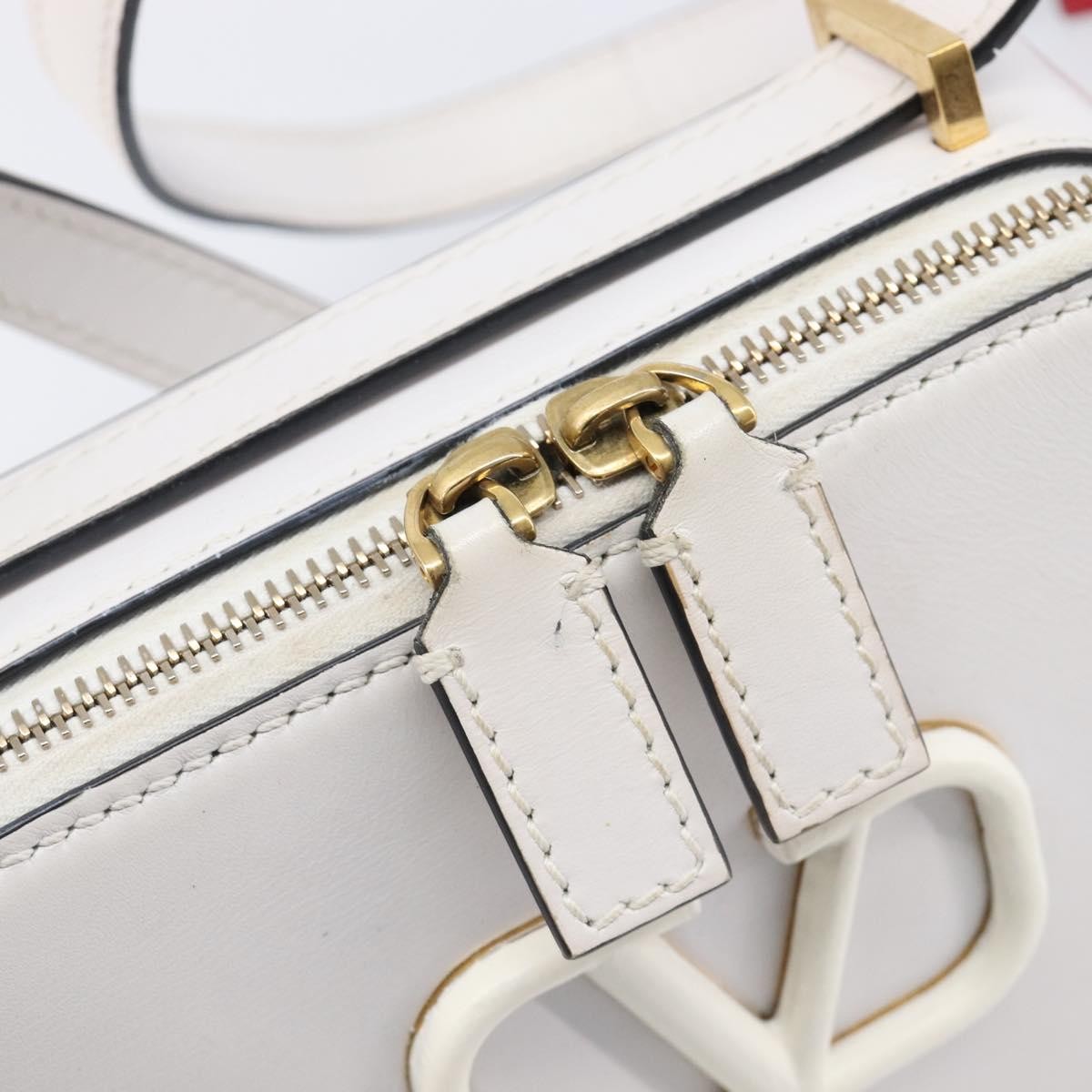 Valentino Garavani VSling Leather, White, Leather, Shoulder Bag