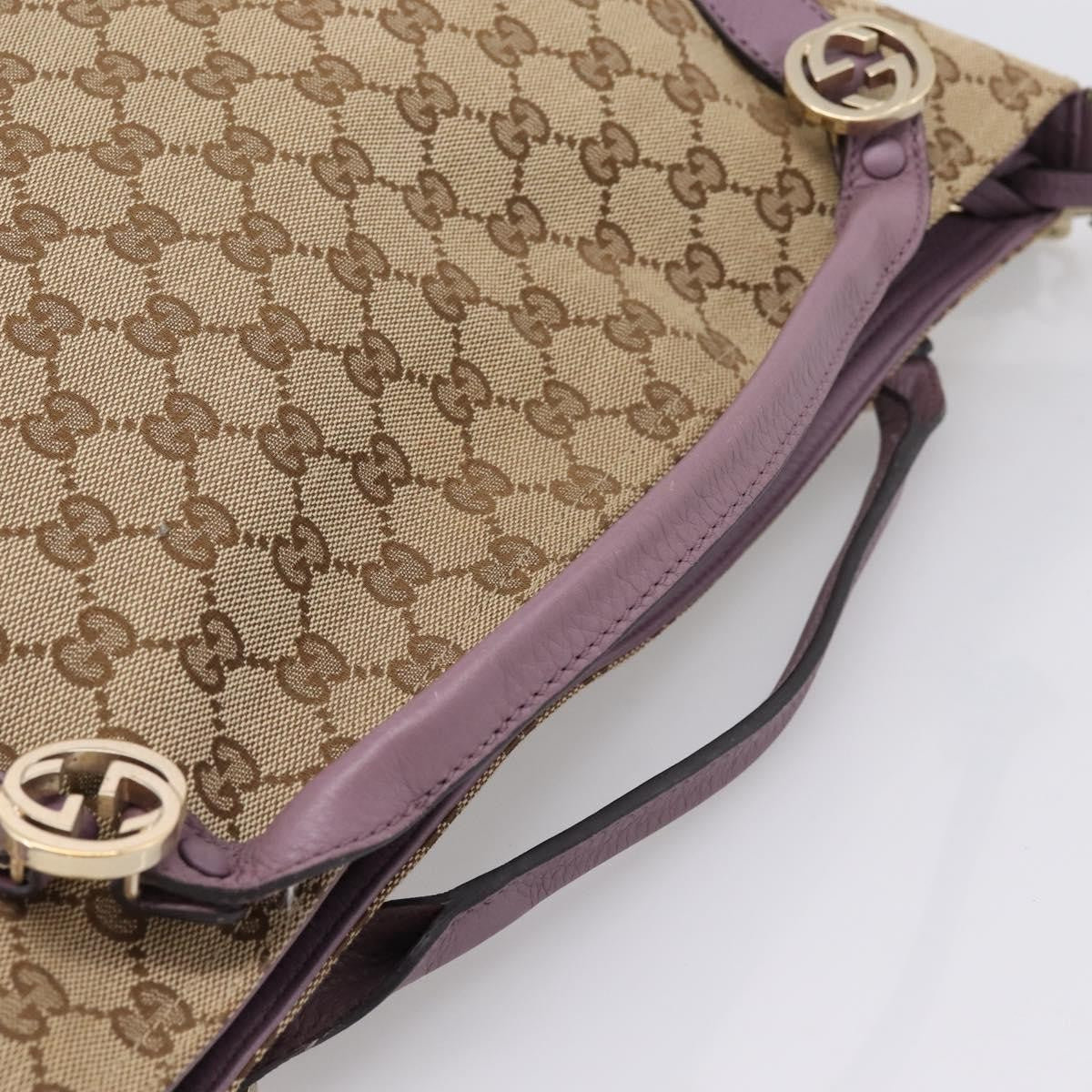 Gucci Shoulder Canvas, Beige, Canvas, Shoulder Bag