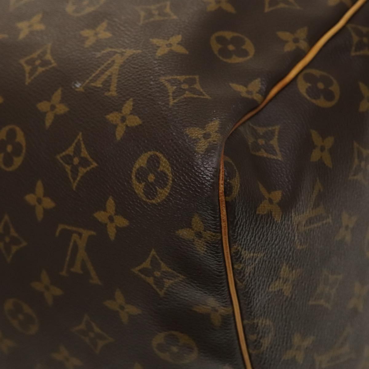 Louis Vuitton Keepall Bag Monogram Canvas, BROWN, CANVAS, Travel bag