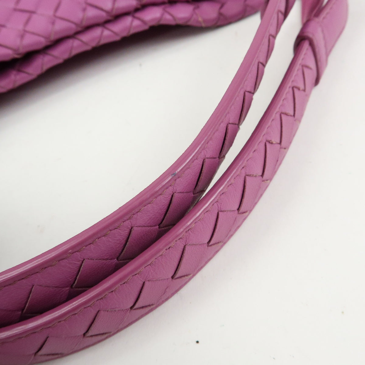 Bottega Veneta Garda Intrecciato Nappa, Purple, Leather, Handbag
