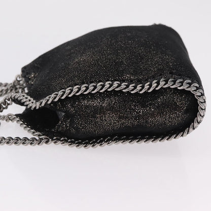 Stella McCartney Falabella Faux Leather, Black, Polyester, Tote Bag