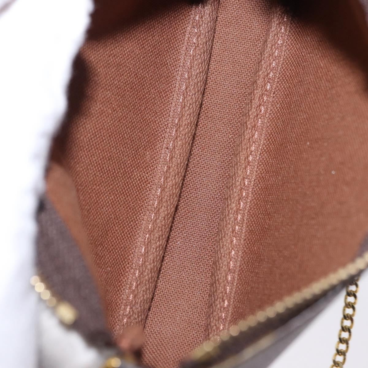 Louis Vuitton Mini pochette accessoires Canvas, Brown, Canvas, Clutch