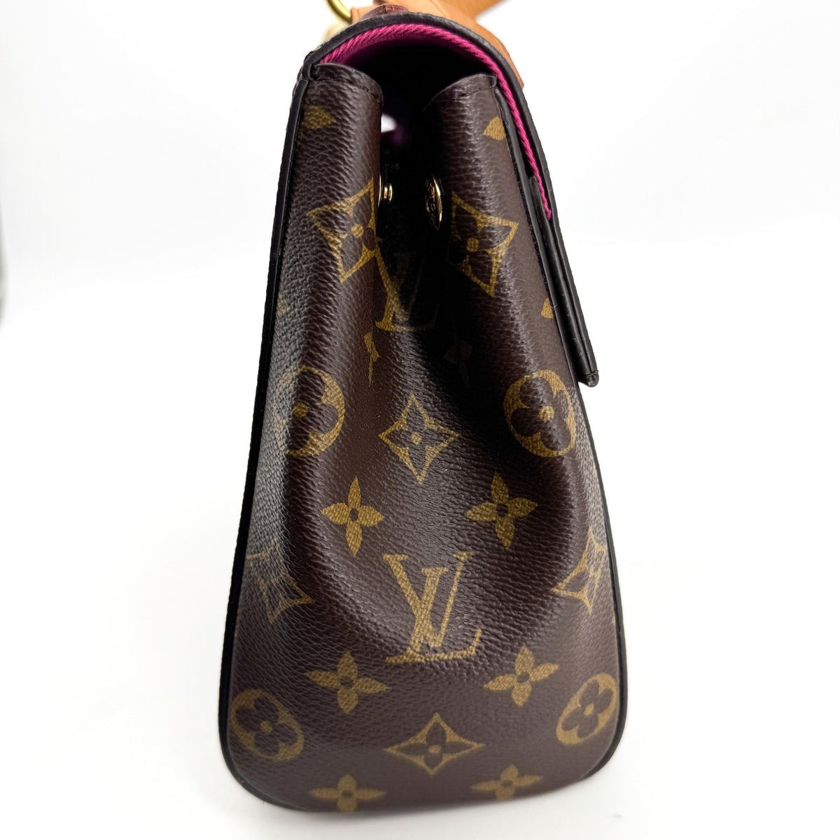 Louis Vuitton Cluny Top Handle Monogram Canvas, Brown, Canvas, Handbag