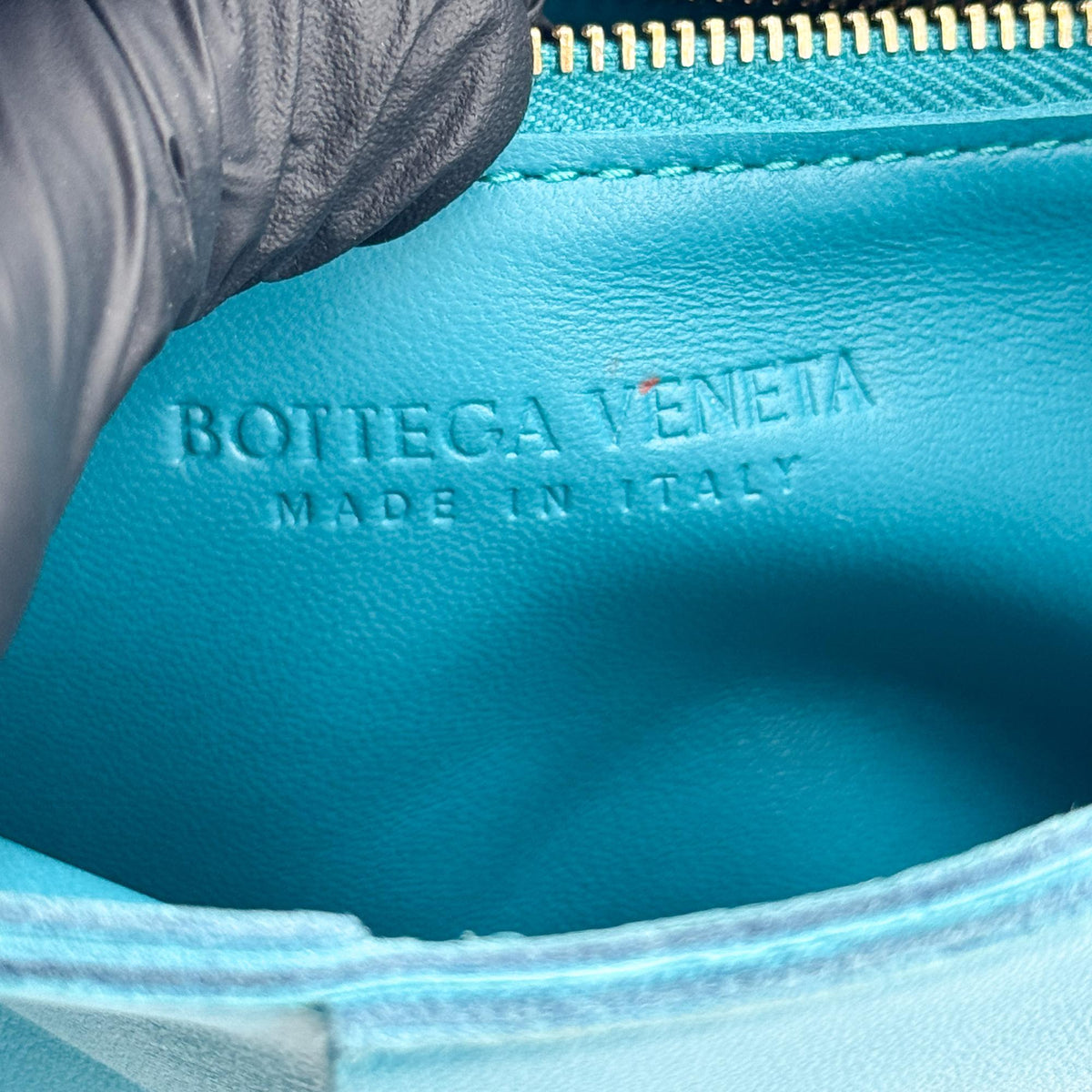 Bottega Veneta Cassette Maxi Intrecciato Leather, Blue, Leather, Crossbody Bag