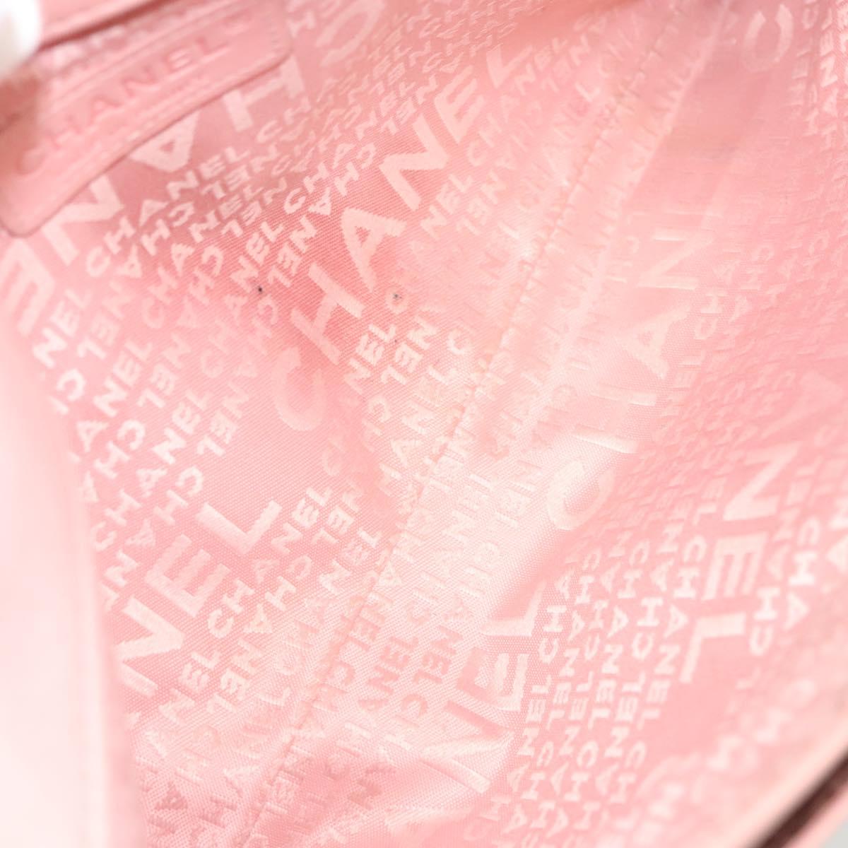 Chanel Mademoiselle Chocolate Bar Clutch Quilted Lambskin, PINK, LEATHER, Shoulder bag