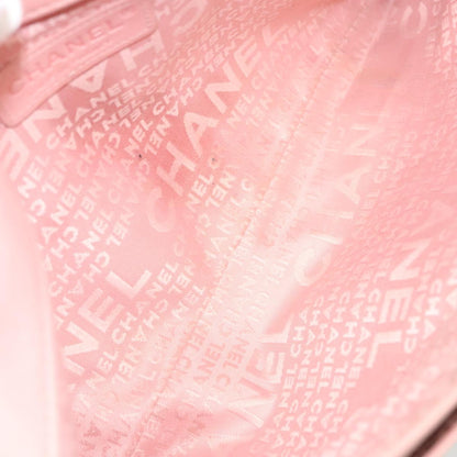 Chanel Mademoiselle Chocolate Bar Clutch Quilted Lambskin, PINK, LEATHER, Shoulder bag