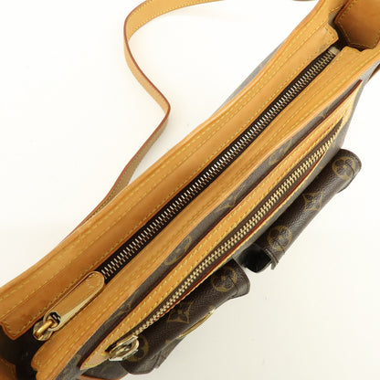Louis Vuitton Hudson Monogram Canvas, Brown, Canvas, Handbag