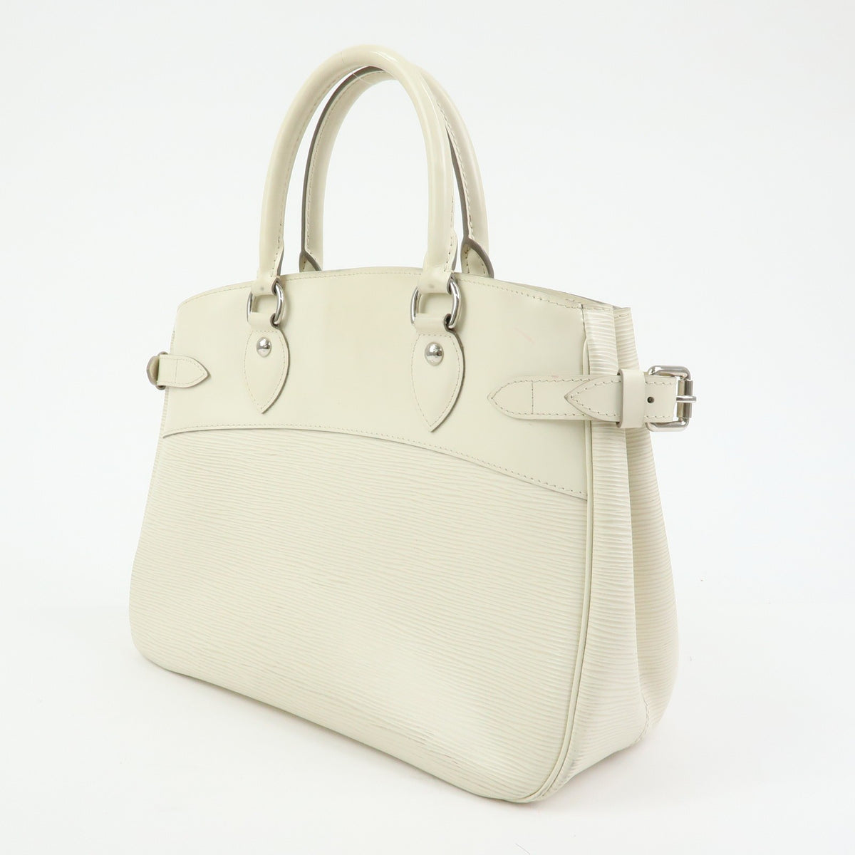 Louis Vuitton Passy Epi Leather, White, Leather, Tote Bag