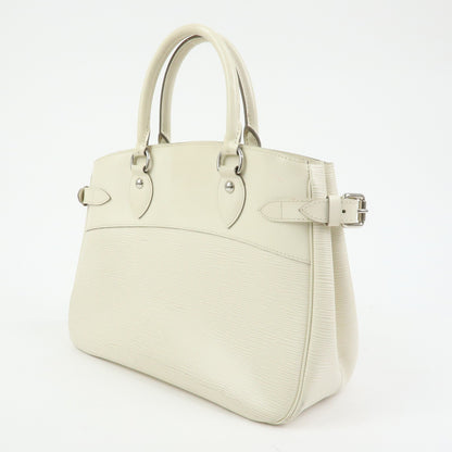 Louis Vuitton Passy Epi Leather, White, Leather, Tote Bag