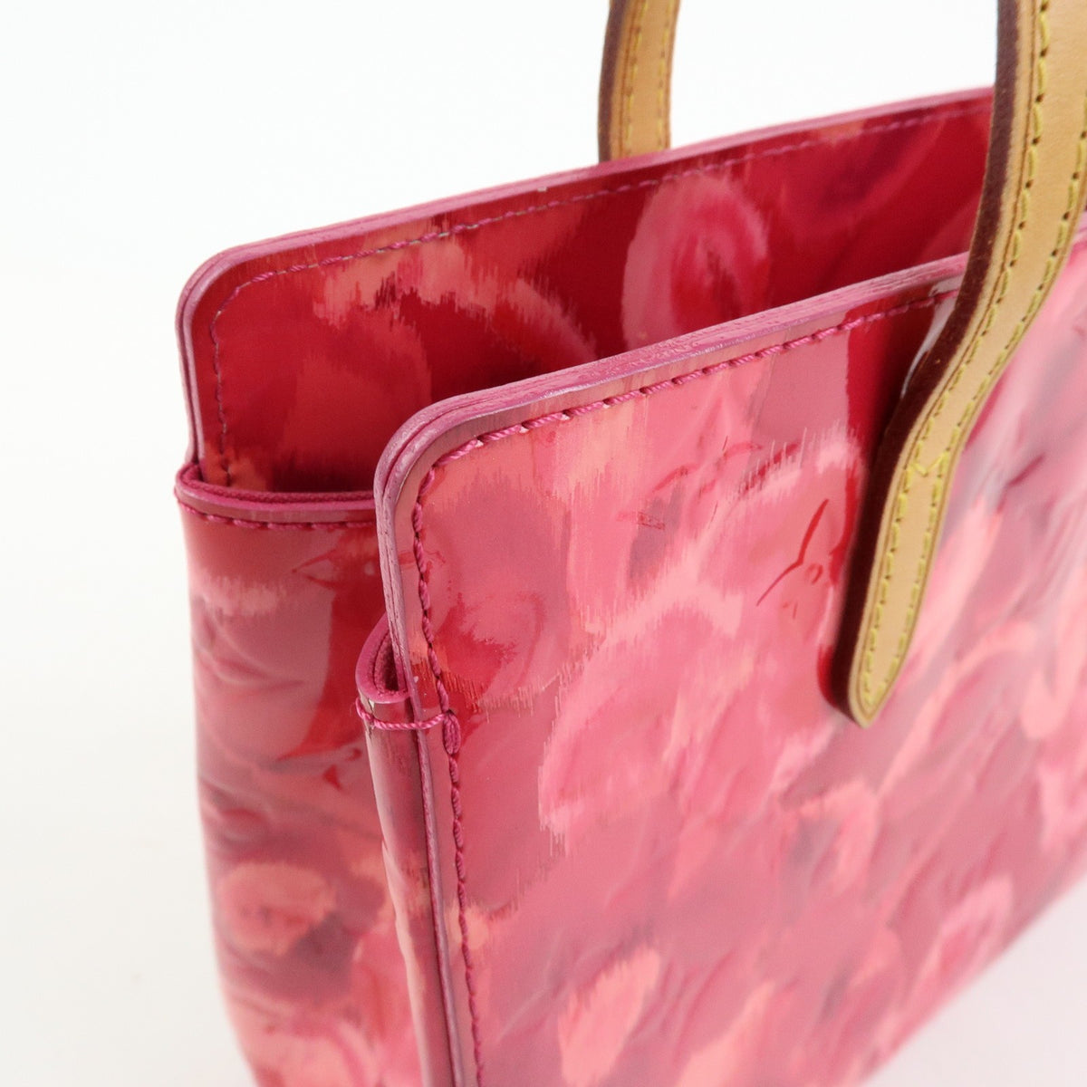 Louis Vuitton Catalina Limited Edition Monogram Vernis Ikat, Pink, Leather, Handbag