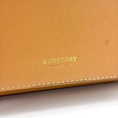 Burberry Convertible Fold Over Pocket Clutch Leather, Brown, Leather, Clutch