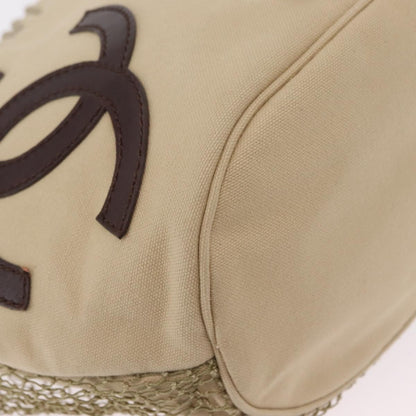 Chanel Camellia Flower Tote Canvas, Beige, Canvas, Tote Bag