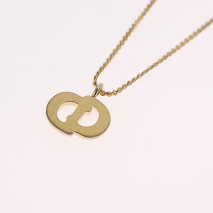 Christian Dior CD Pendant Metal, Gold, Metal, Necklace