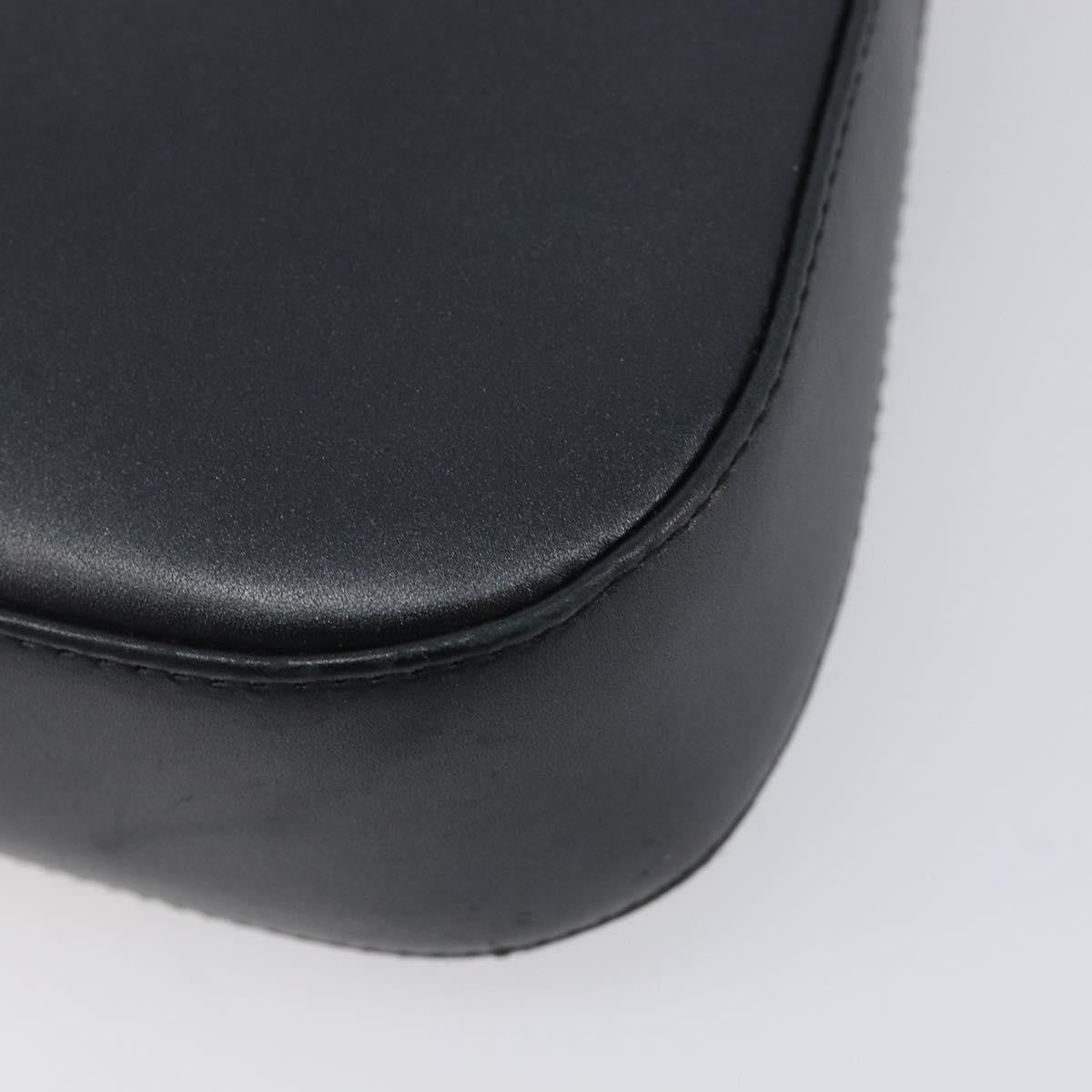 Salvatore Ferragamo Gancini Leather, Black, Leather, Shoulder Bag