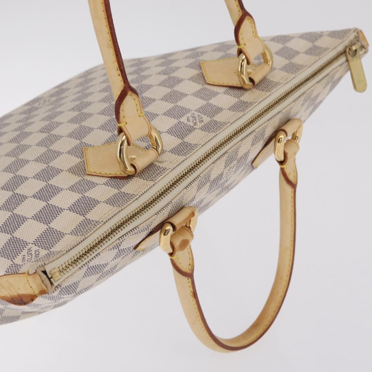 Louis Vuitton Saleya Damier, White, Canvas, Handbag