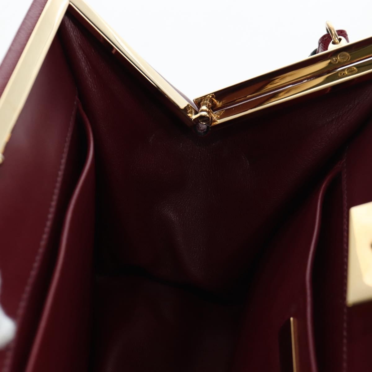 Prada Idol Studded Fringe Saffiano Leather, Burgundy, Leather, Shoulder Bag
