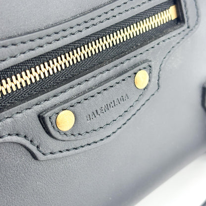 Balenciaga Neo Classic City Leather, Black, Leather, Handbag