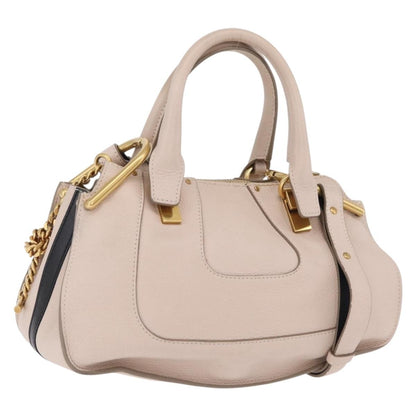 Chloe Hailey Leather, Beige, Leather, Handbag