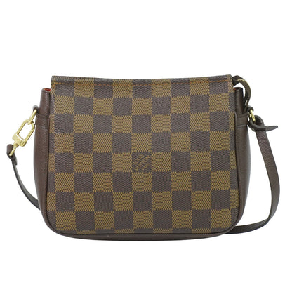 Louis Vuitton Trousse Make Up Damier, Brown, Canvas, Clutch