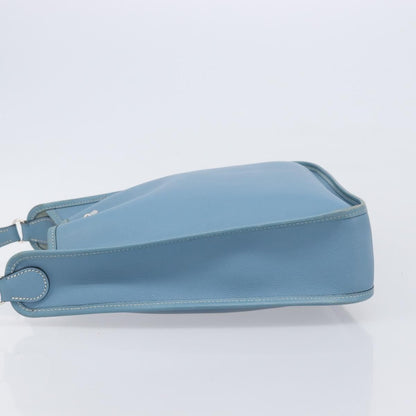 Hermes Vespa Courchevel, Blue, Leather, Shoulder Bag