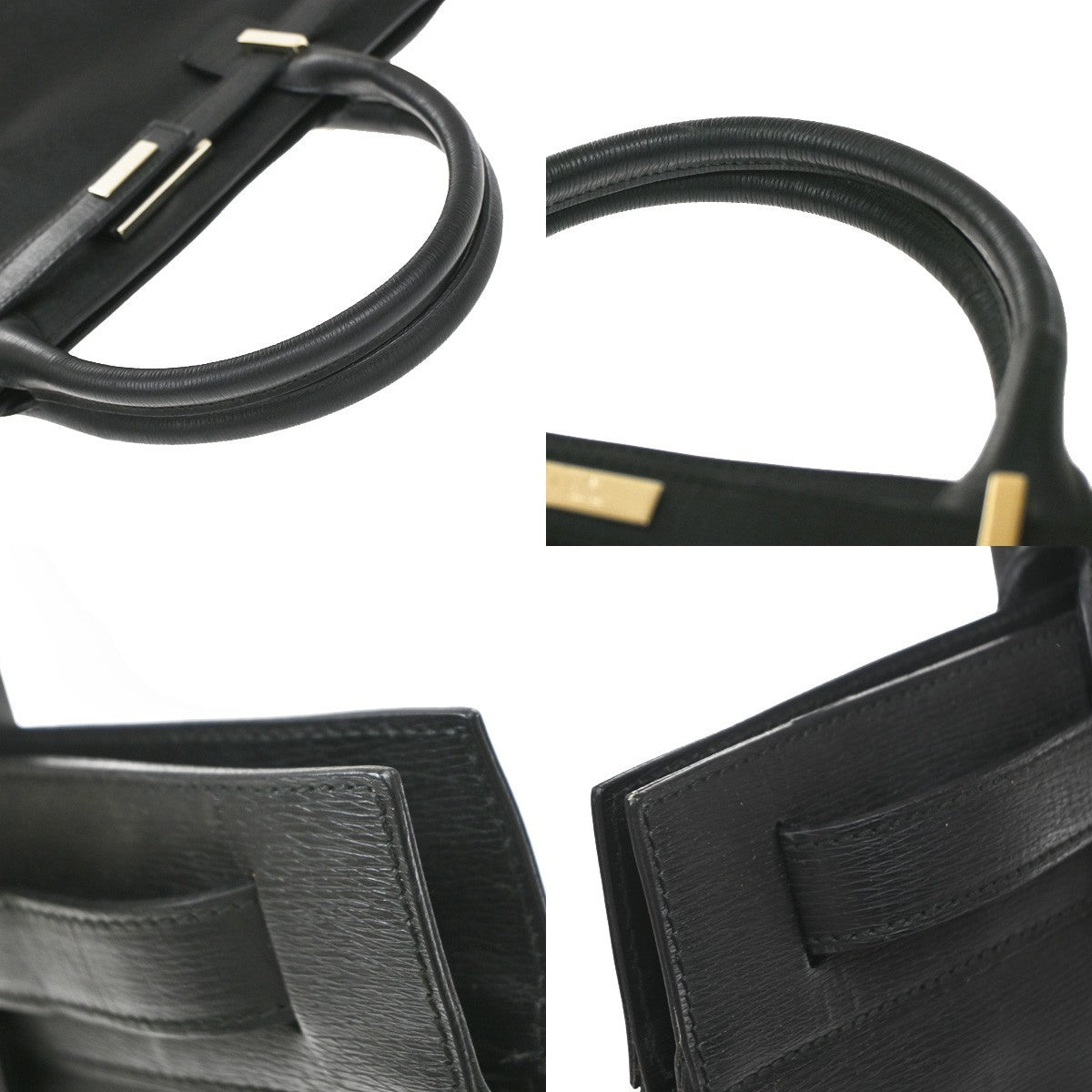 Gucci Business Leather, Black, Leather, Handbag