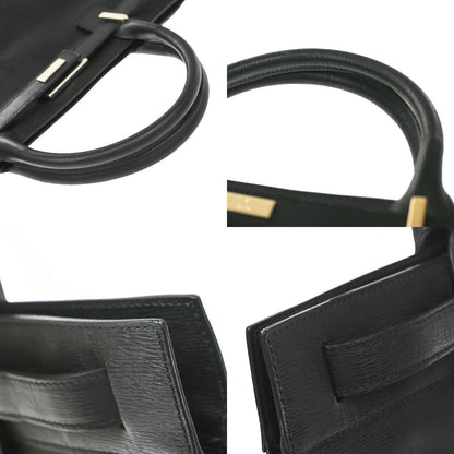 Gucci Business Leather, Black, Leather, Handbag