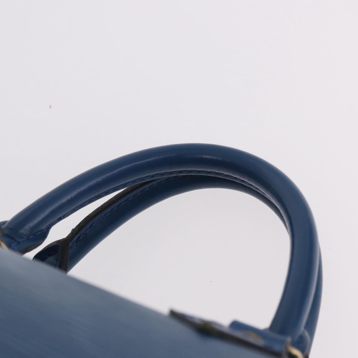 Louis Vuitton Speedy Epi Leather, Blue, Leather, Handbag