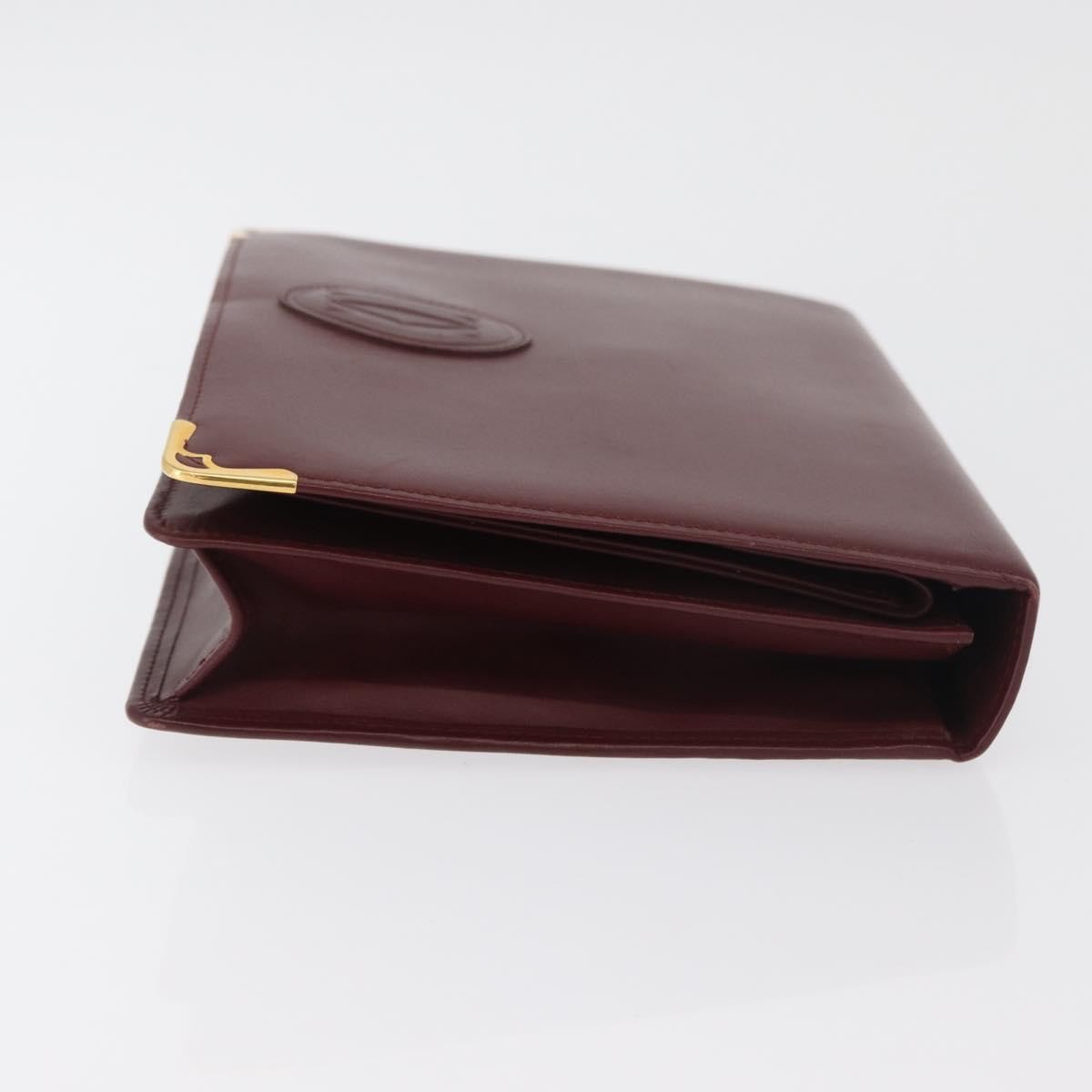 Cartier Must de Cartier Clutch Leather, Burgundy, Leather, Clutch
