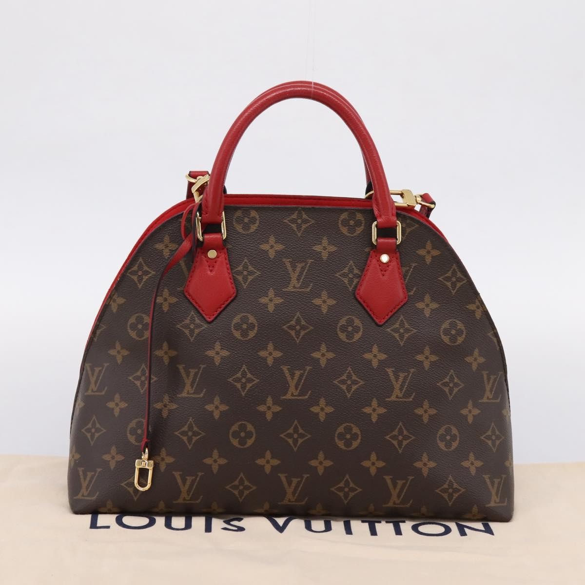 Louis Vuitton Alma BNB Monogram Canvas with Leather, Brown, Canvas, Handbag