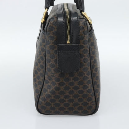 Celine Vintage Boston Macadam Coated Canvas, Black, Canvas, Handbag