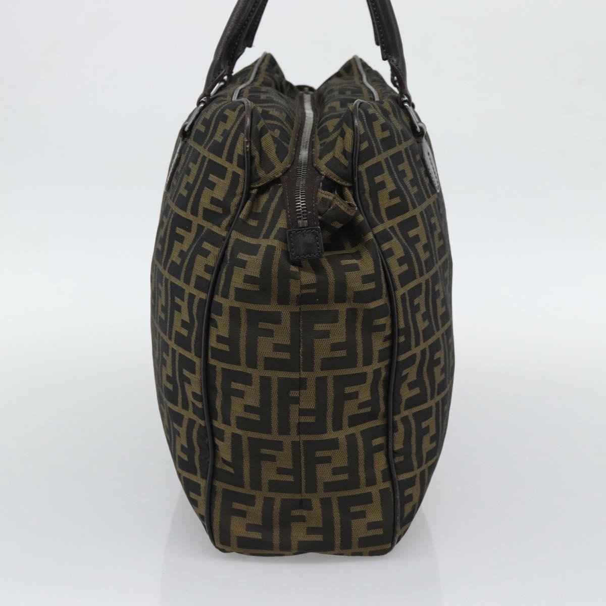 Fendi Vintage Zip Tote Zucca Canvas, Khaki, Canvas, Tote Bag