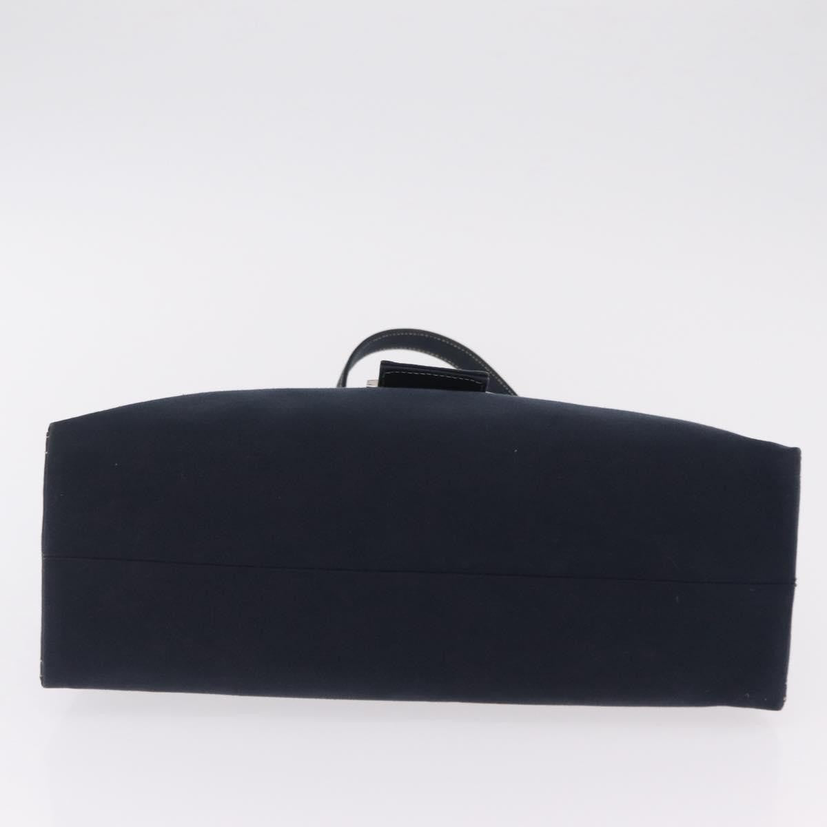 Fendi Baguette Canvas, Navy, Canvas, Handbag