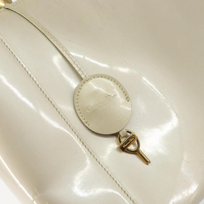 Christian Dior Diorissimo Tote Patent leather, BEIGE, LEATHER, Tote bag