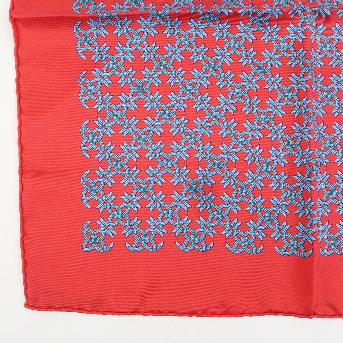 Hermes Carré 42 Silk, Red, Silk, Scarf