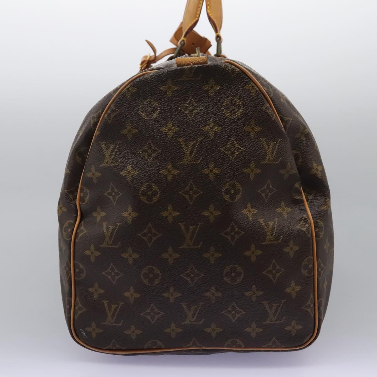 Louis Vuitton Keepall Bag Monogram Canvas, BROWN, CANVAS, Travel bag
