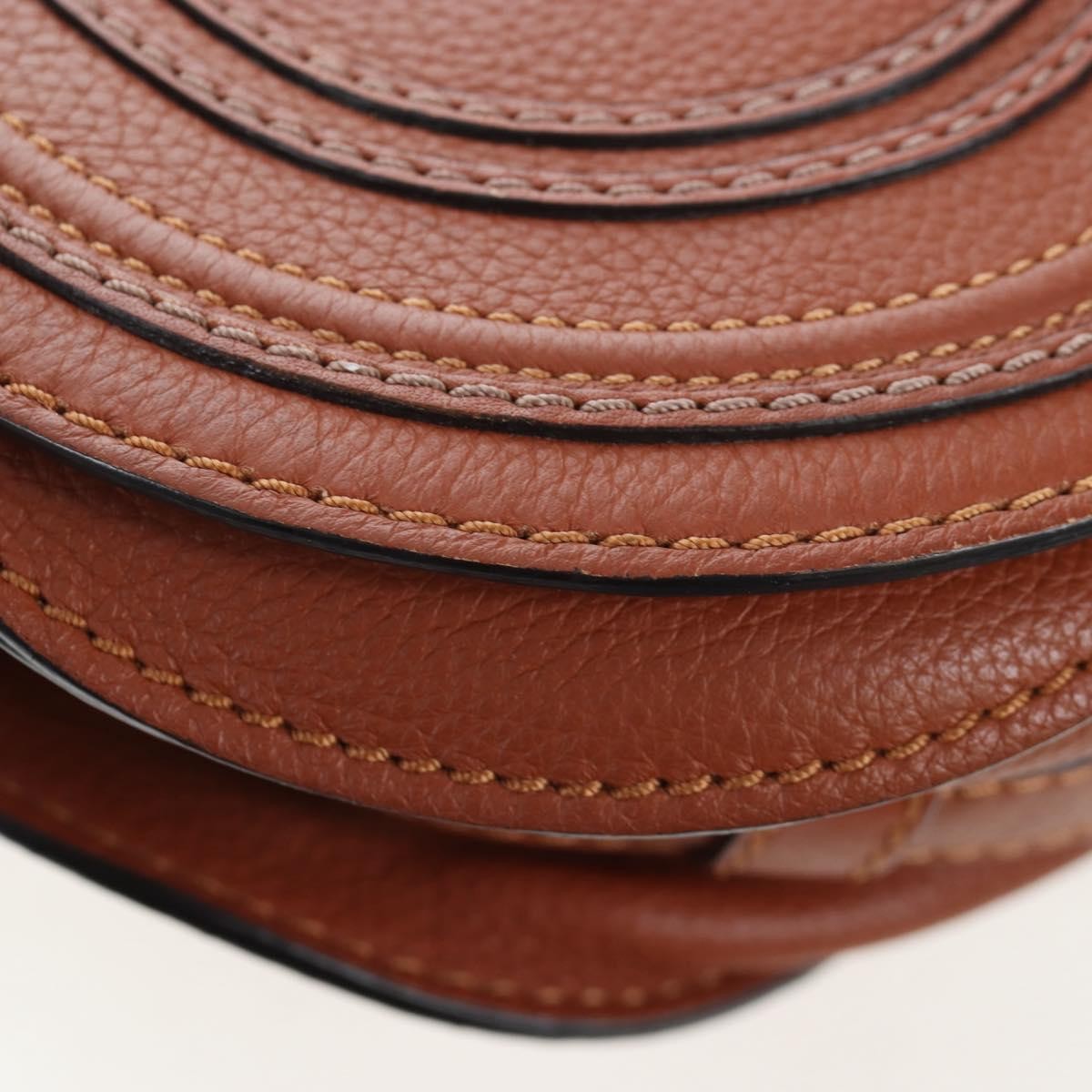 Chloe Marcie Leather, Brown, Leather, Crossbody Bag