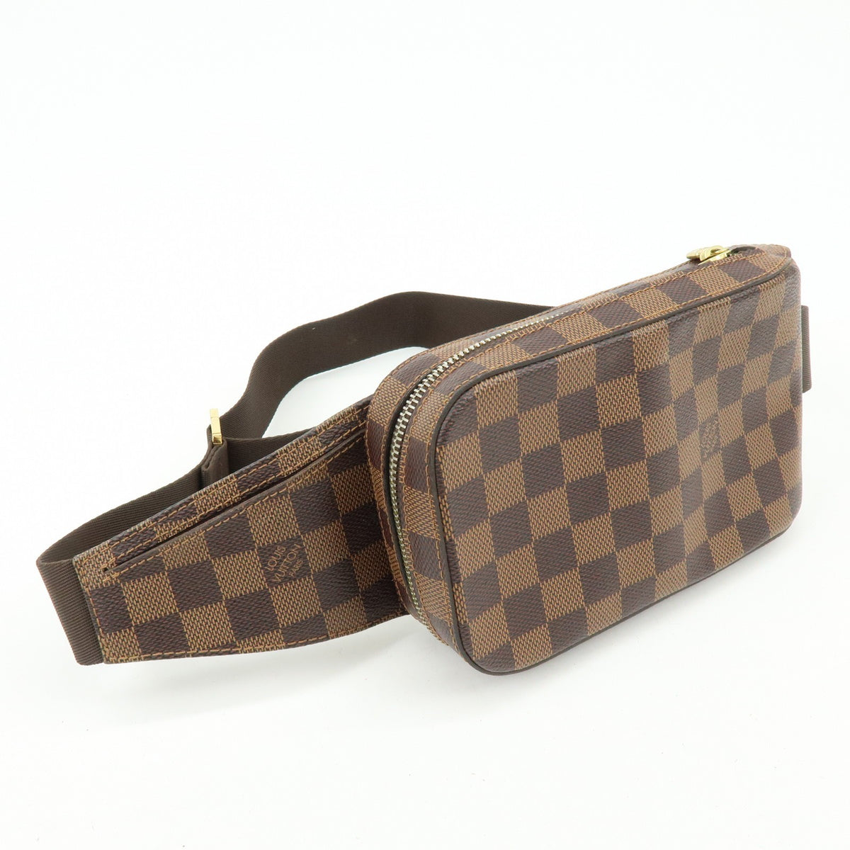 Louis Vuitton Geronimos Waist Damier, Brown, Canvas, Shoulder Bag