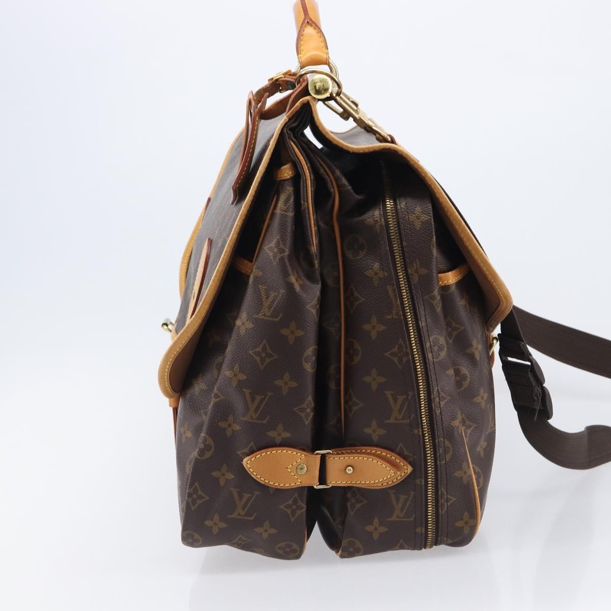 Louis Vuitton Sac Chasse Hunting Monogram Canvas, Brown, Canvas, Handbag