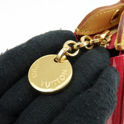 Louis Vuitton Brea Monogram Vernis, Red, Leather, Handbag