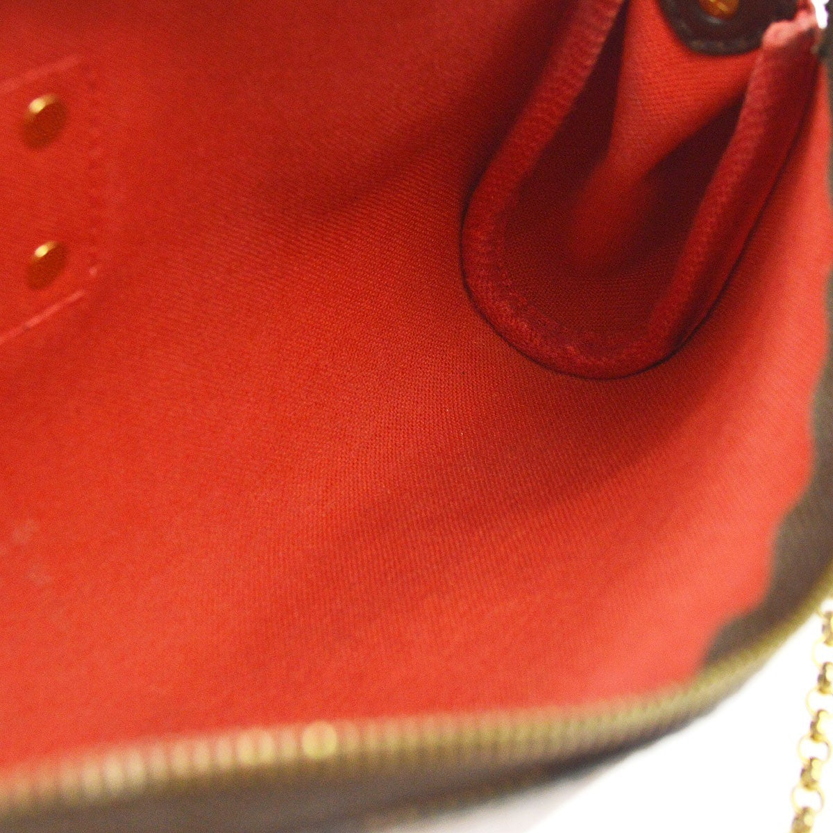 Louis Vuitton Eva Damier, Brown, Canvas, Handbag