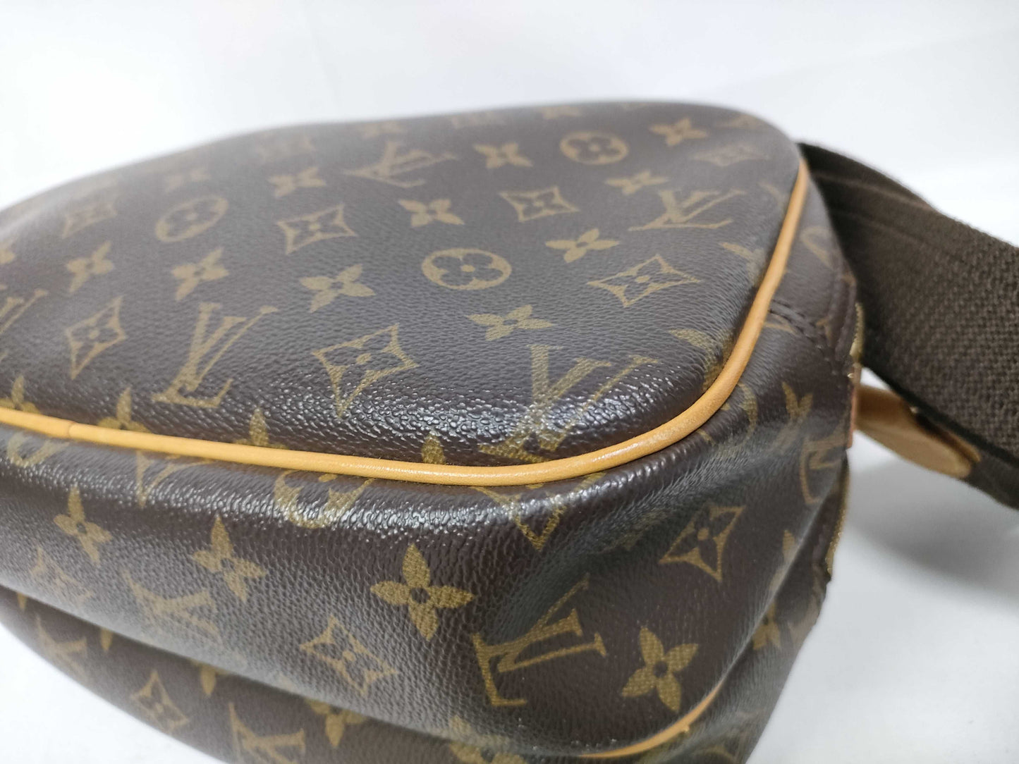 Louis Vuitton Reporter Monogram Canvas, Brown, Canvas, Shoulder Bag