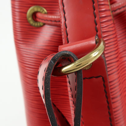 Louis Vuitton Petit Noe Epi Leather, Red, Leather, Handbag