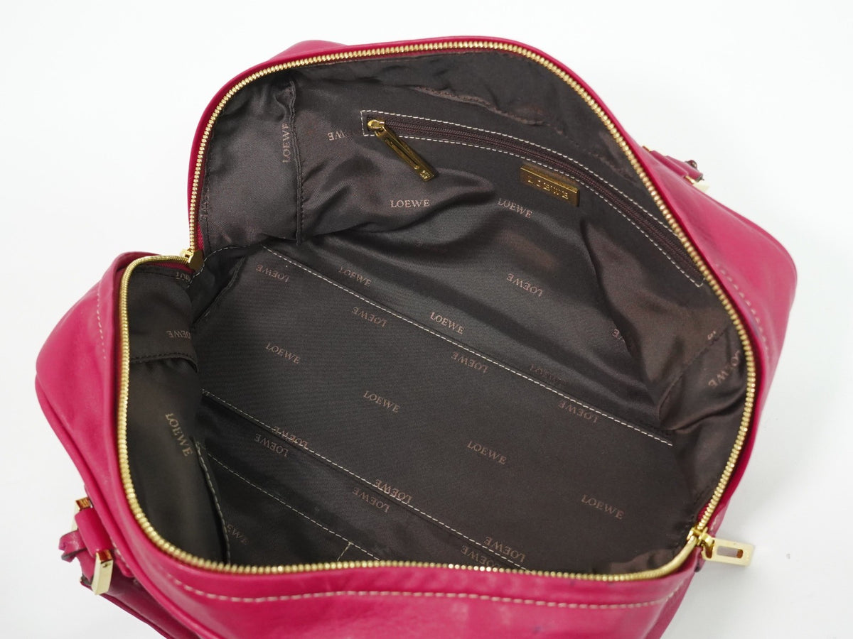 Loewe Amazona Leather, Pink, Leather, Handbag