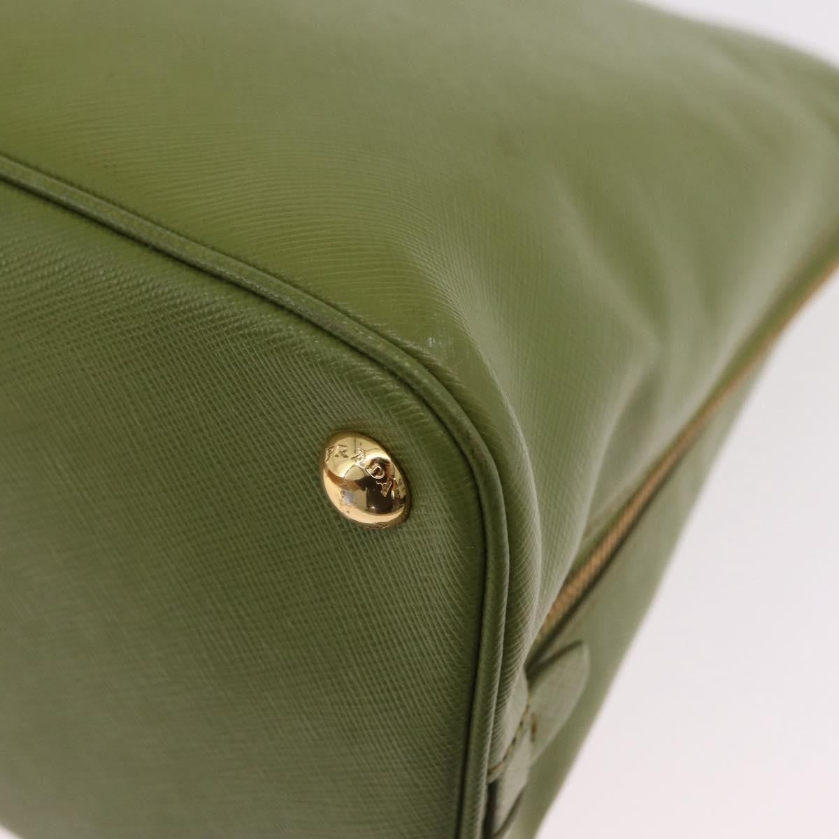 Prada Promenade Saffiano Leather, Green, Leather, Handbag