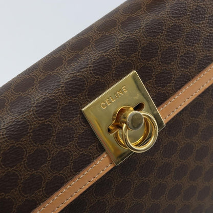 Celine Handbag Canvas, Brown, Canvas, Handbag