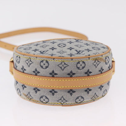 Louis Vuitton Jeanne Mini Lin, Blue, Canvas, Crossbody Bag