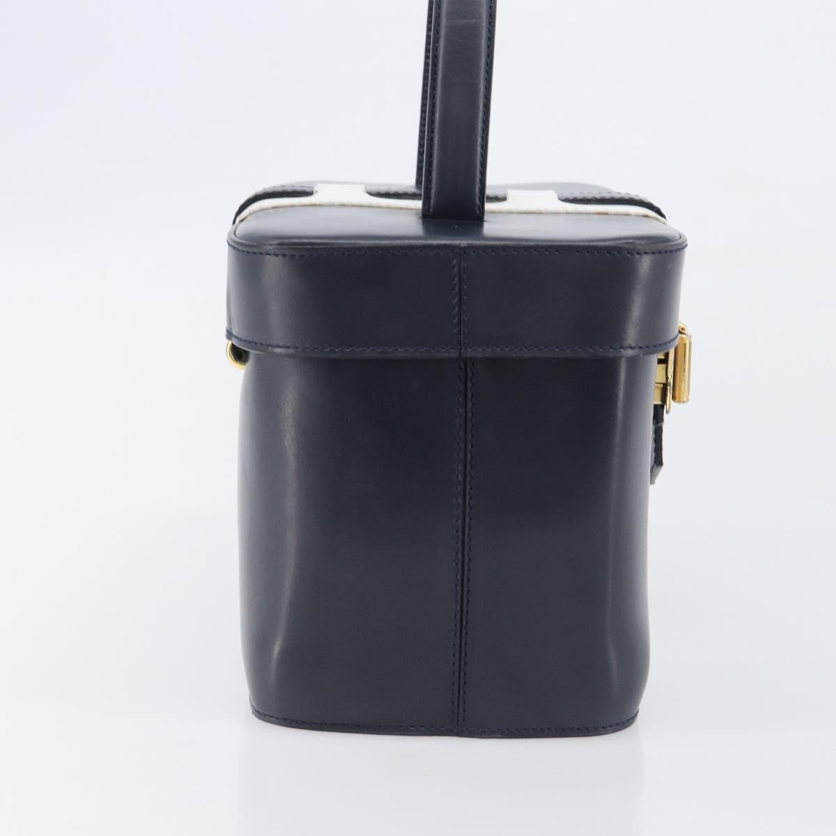 Celine Handbag Leather, Navy, Leather, Handbag