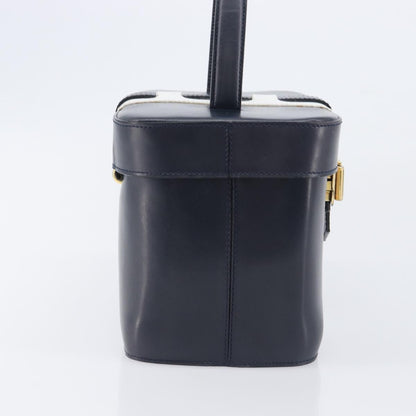 Celine Handbag Leather, Navy, Leather, Handbag
