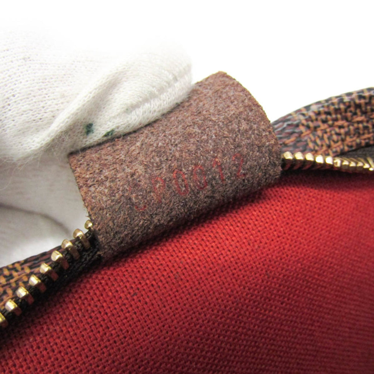 Louis Vuitton Trousse Make Up Damier, Brown, Canvas, Clutch