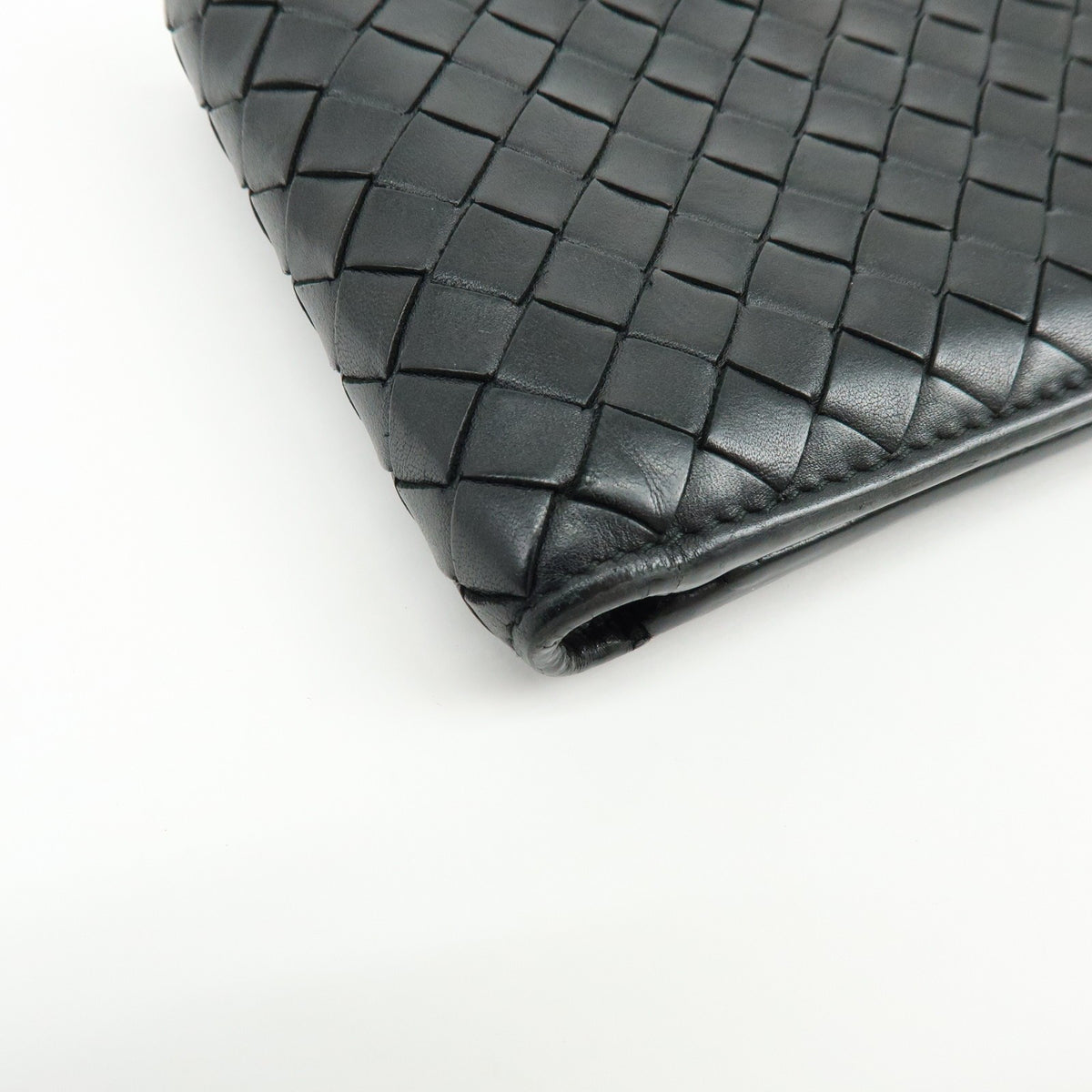 Bottega Veneta Bifold Intrecciato Nappa, Black, Leather, Wallet